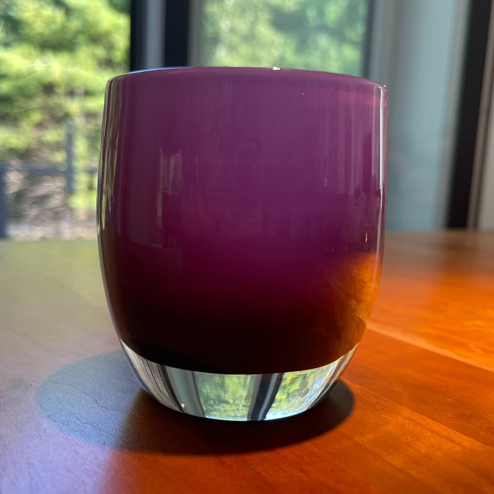 Glassy Baby Daphne handblown votive candleholder